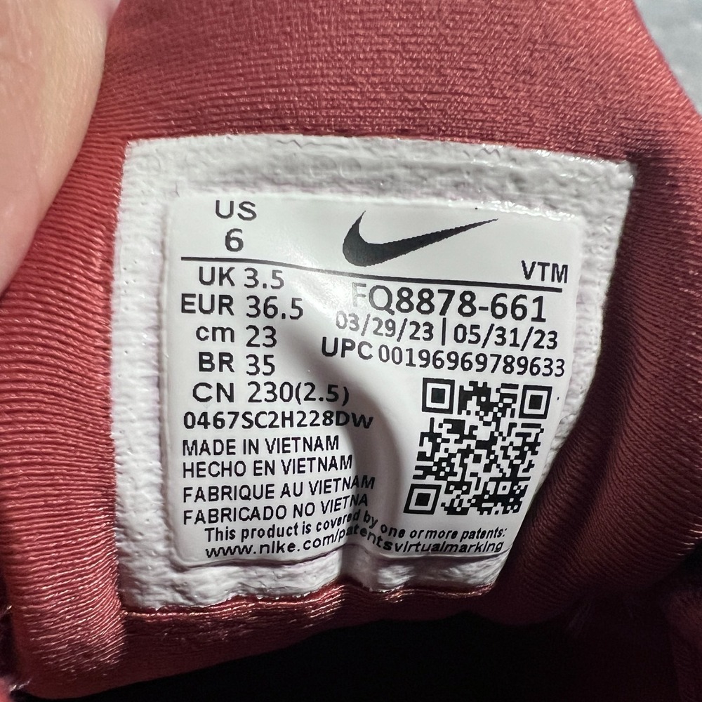 Nike Air VaporMax Plus Cedar Burgundy Shoes Womens 6 Red Sneakers FQ8878-661 - Picture 10 of 10